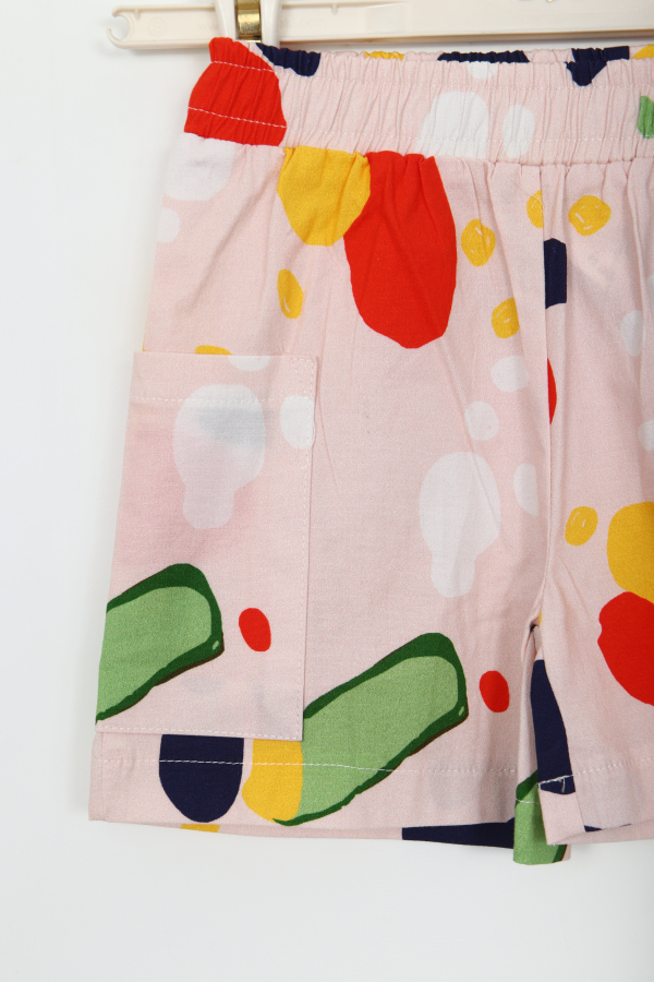 Kız Çocuk Şort 1-4 Yaş 58622 Coral - 2