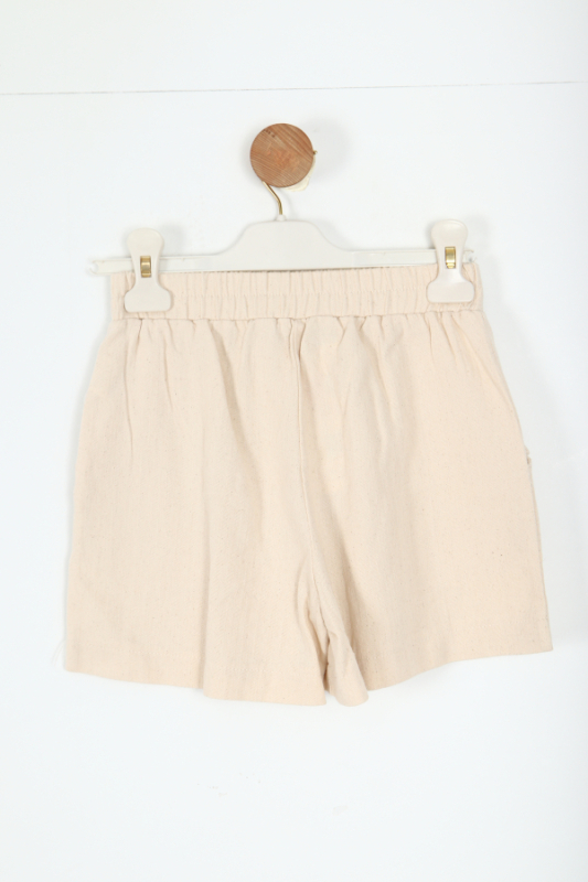 Kız Çocuk Şort Etek 4-8 Yaş 58561 Krem - 3