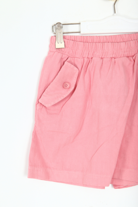 Kız Çocuk Şort Etek 4-8 Yaş 58561 Pudra - 2