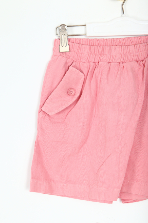 Kız Çocuk Şort Etek 4-8 Yaş 58561 Pudra - 2