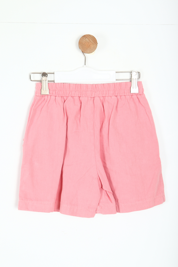 Kız Çocuk Şort Etek 4-8 Yaş 58561 Pudra - 3