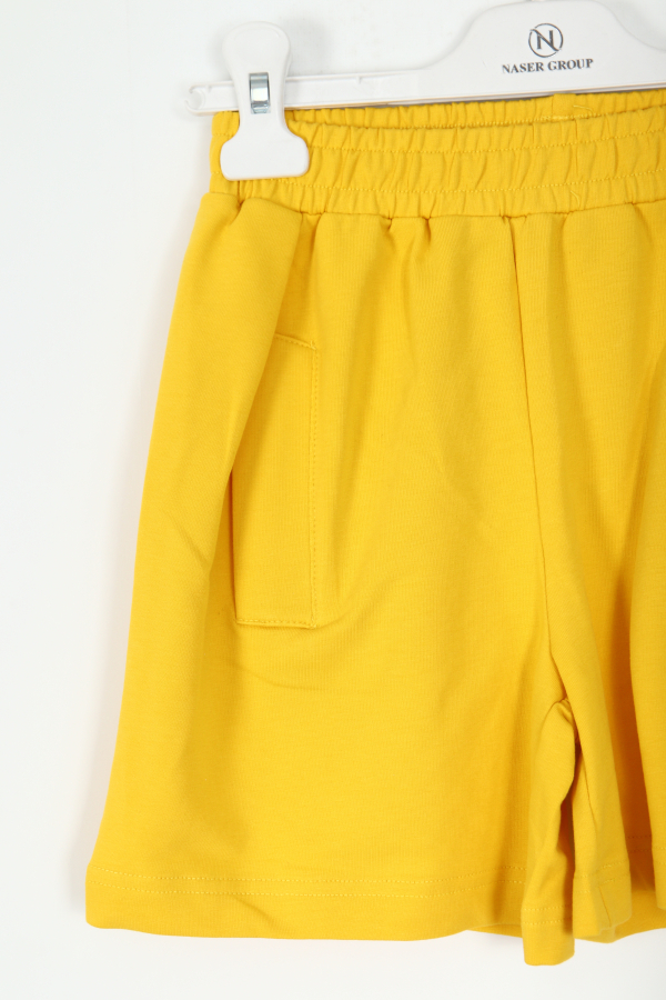 Kız Çocuk Şort 4-8 Yaş 58562 Sarı - 2