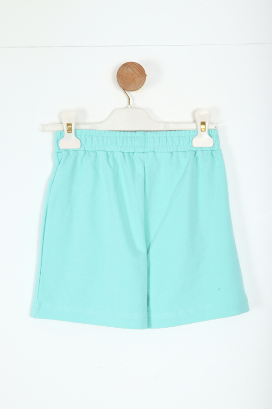 Kız Çocuk Şort 4-8 Yaş 58562 Mavi - 3
