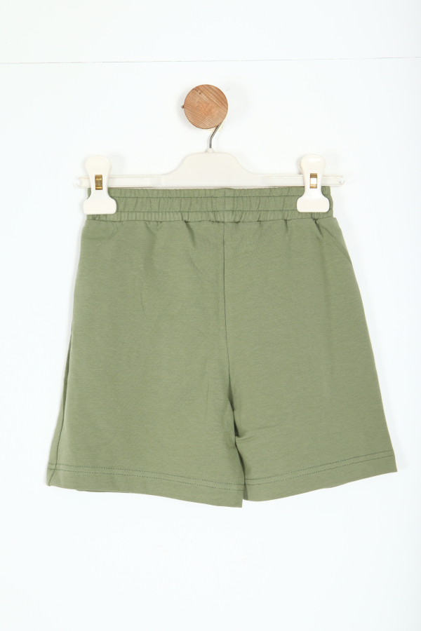 Kız Çocuk Şort 4-8 Yaş 58562 Haki - 3