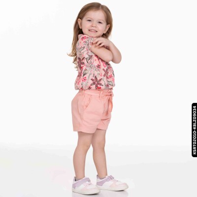 Kız Pink Şort 9 Ay - 2 Yaş 54719 Ksrt02010 Pudra - 3