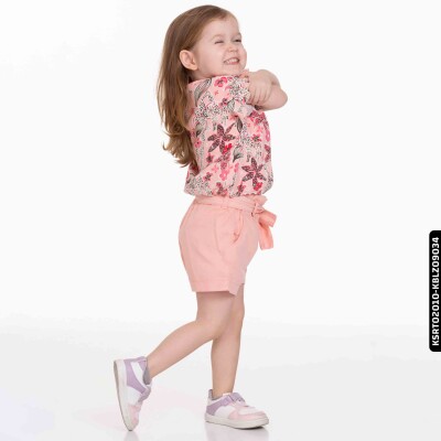 Kız Pink Şort 9 Ay - 2 Yaş 54719 Ksrt02010 Pudra - 4