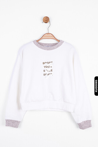 Kız Çocuk Style Sweatshirt 8-14 Yaş 35349 - 3