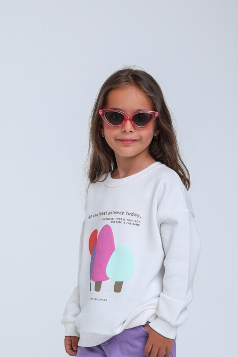 Kız Çocuk Sweatshirt 1-4 Yaş 1747 - 1