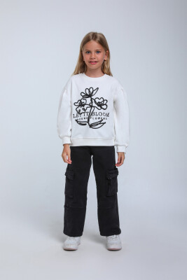 Kız Çocuk Sweatshirt 10-14 Yaş 35855 - 3