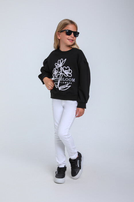 Kız Çocuk Sweatshirt 10-14 Yaş 35855 - 3