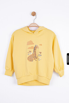 Kız Çocuk Sweatshirt 4-8 Yaş 35547 - 1