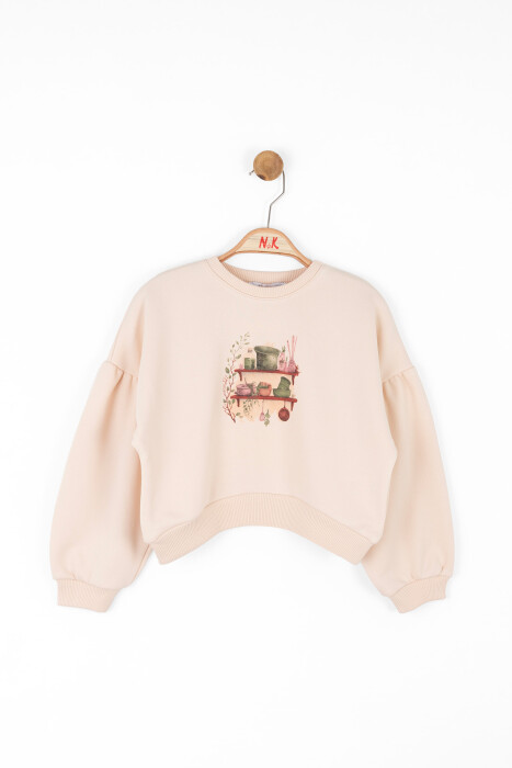 Kiz Çocuk Sweatshirt 4-8 Yaş 37518 - 6