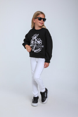 Kız Çocuk Sweatshirt 5-9 Yaş 35855 - 3