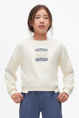 Kız Çocuk Sweatshirt 8-14 Yaş 37303 - 1