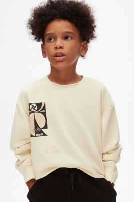 Erkek Çocuk Sweatshirt 8-14 Yaş 47303 - 1