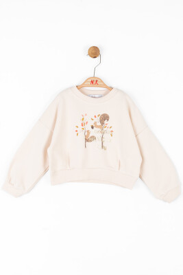 Kız Çocuk Sweatshirt 9aY-4 Yaş 37609 - 1