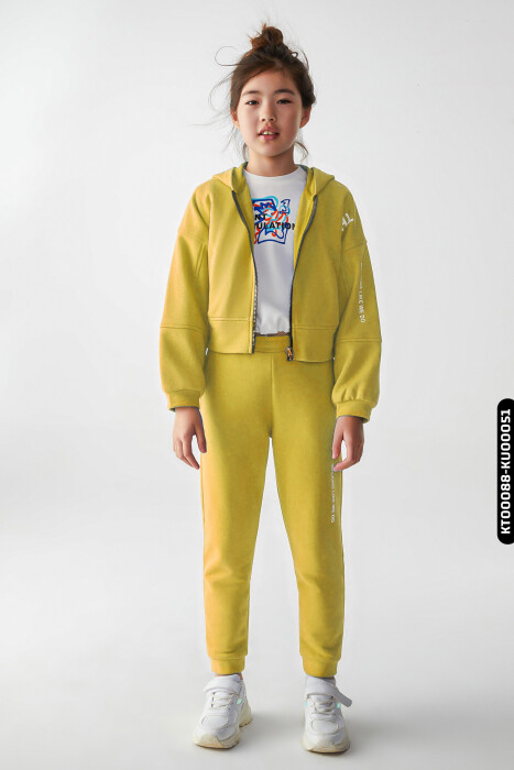 Kız Çocuk Puzzle Sweatshirt 8-14 Yaş 35361 - 2