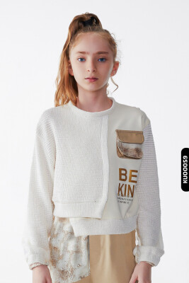 Kız Çocuk Sweatshirt 8-14 Yaş 35326 - 4