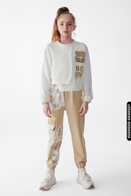 Kız Çocuk Sweatshirt 8-14 Yaş 35326 - 5