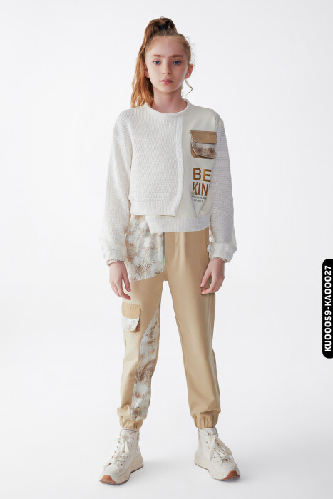 Kız Çocuk Sweatshirt 8-14 Yaş 35326 - 5