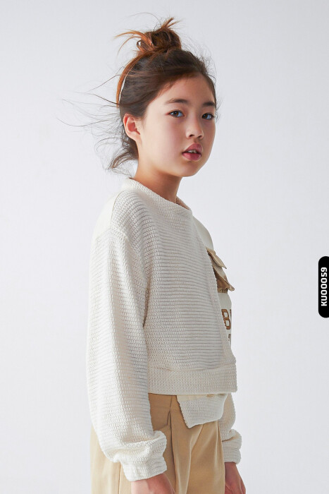 Kız Çocuk Sweatshirt 8-14 Yaş 35326 - 6