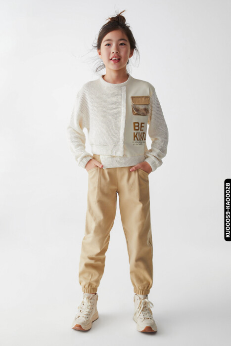 Kız Çocuk Sweatshirt 8-14 Yaş 35326 - 3