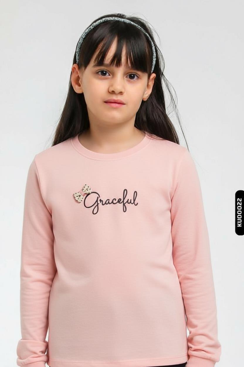 Kız Çocuk Sweatşirt 1-4 Yaş 39613 - 1