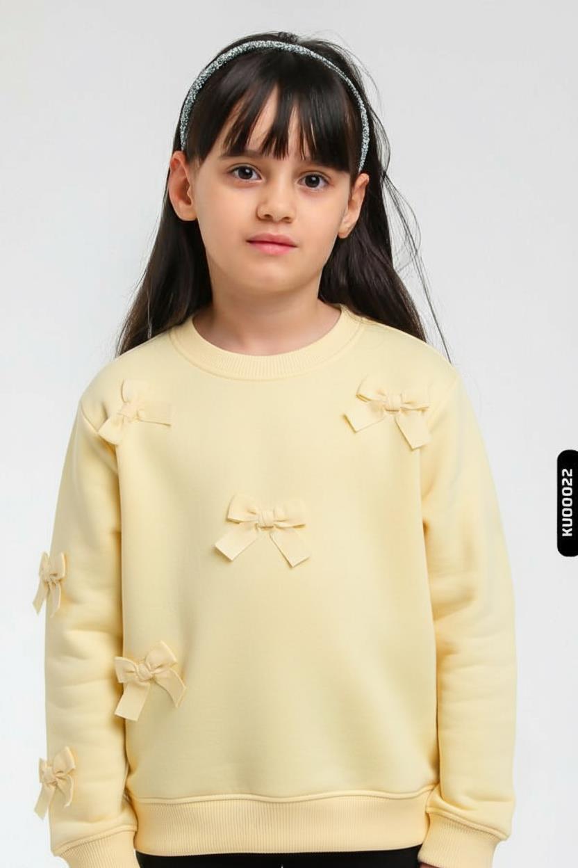 Kız Çocuk Sweatşirt 1-4 Yaş 39622 - 1