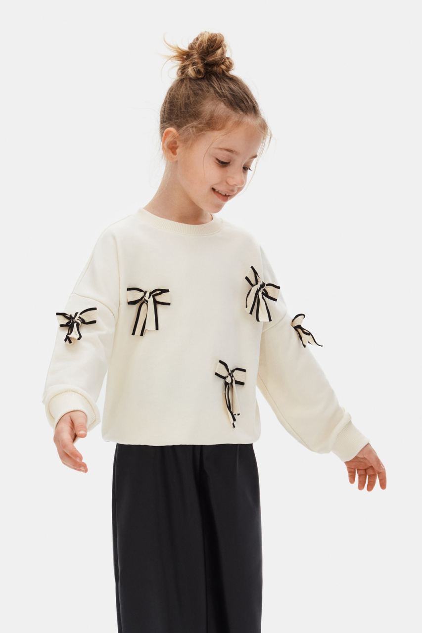 Kız Çocuk Sweatşirt 4-8 Yaş 39508 - 1