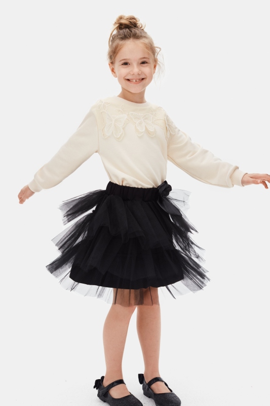 Kız Çocuk Sweatşirt 4-8 Yaş 39511 - 7