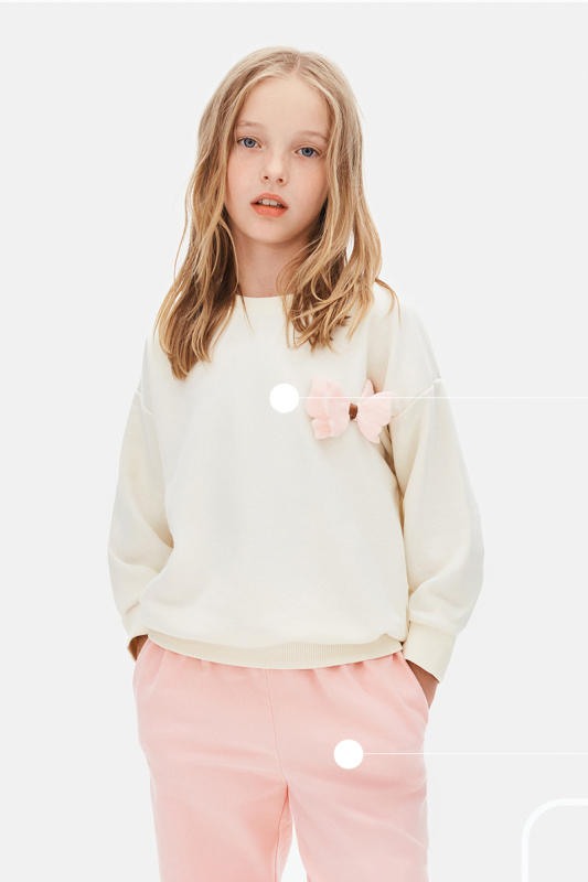Kız Çocuk Sweatşirt 4-8 Yaş 39515 