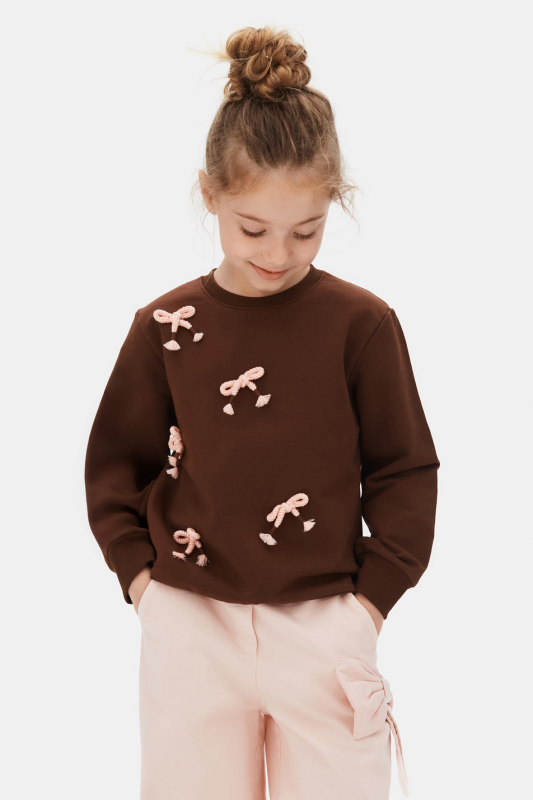 Kız Çocuk Sweatşirt 4-8 Yaş 39518 - 1