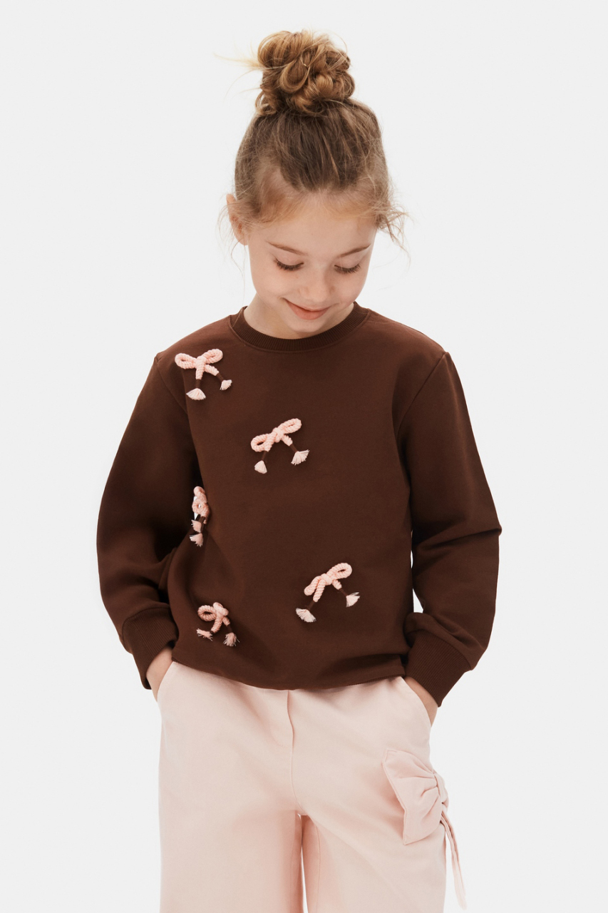 Kız Çocuk Sweatşirt 4-8 Yaş 39518 - 1