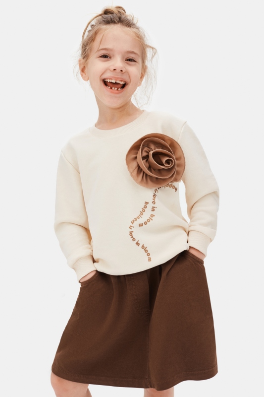 Kız Çocuk Sweatşirt 4-8 Yaş 39533 - 7