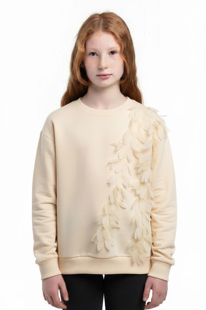 Kız Çocuk Sweatşirt 8-14 Yaş 39315 - 1