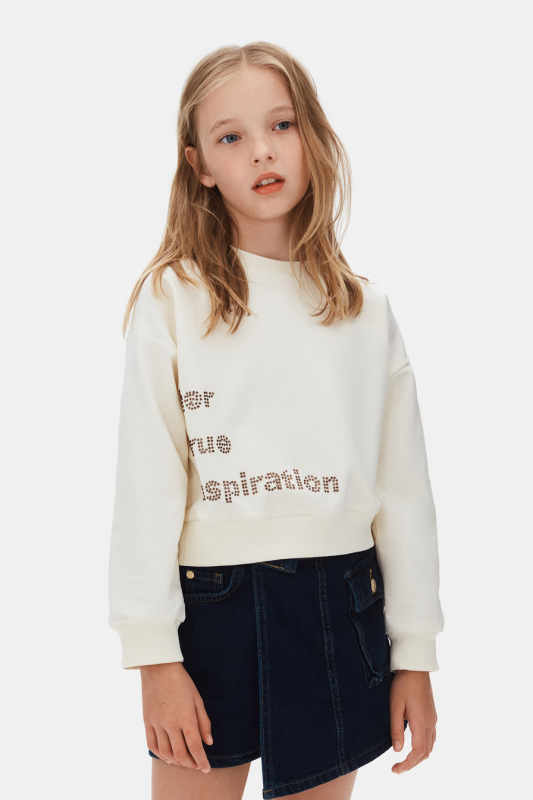 Kız Çocuk Sweatşirt 8-14 Yaş 39326 