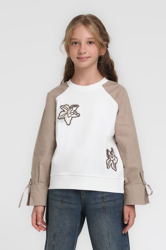 Kız Çocuk Sweatşirt 5-9 Yaş 36081 - 1