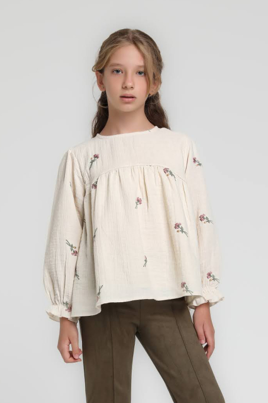Kız Çocuk Sweatshirt 5-9 Yaş 35860 - 1