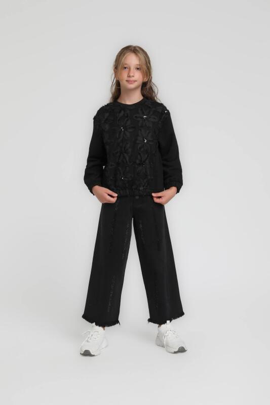 Kız Çocuk Sweatshirt 5-9 Yaş 36072 - 3