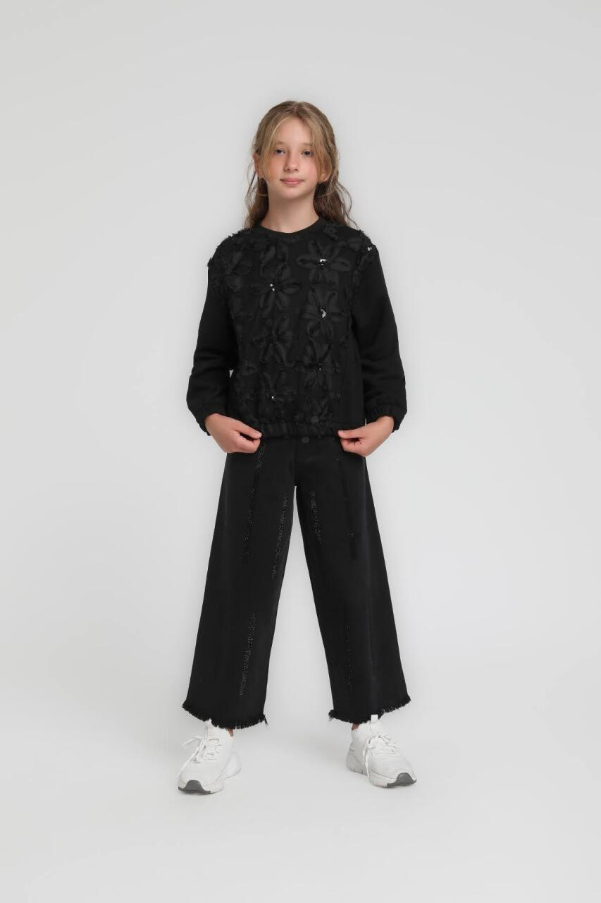 Kız Çocuk Sweatshirt 5-9 Yaş 36072 - 3