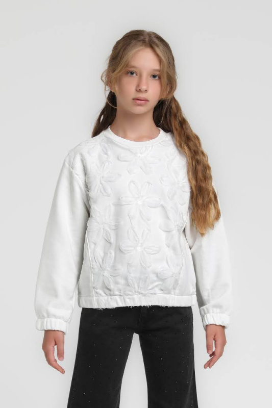 Kız Çocuk Sweatshirt 10-14 Yaş 36072 - 1