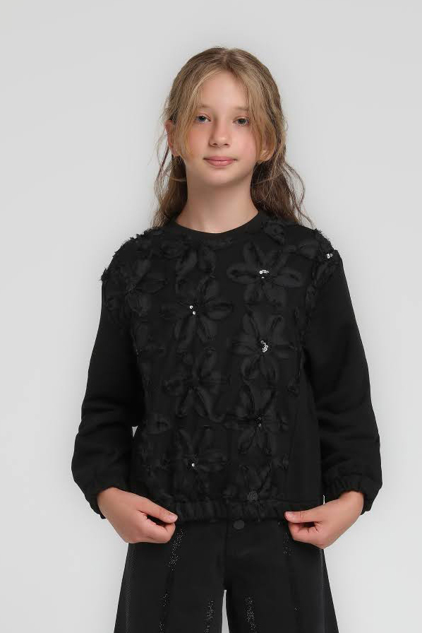 Kız Çocuk Sweatshirt 10-14 Yaş 36072 - 1