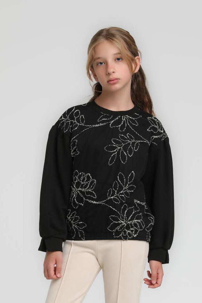 Kız Çocuk Sweatshirt 5-9 Yaş 35839 - 1