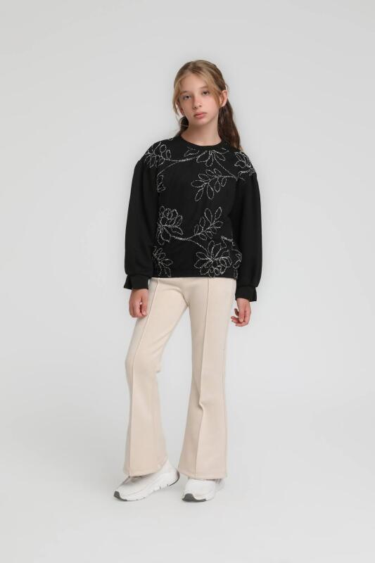 Kız Çocuk Sweatshirt 5-9 Yaş 35839 - 2