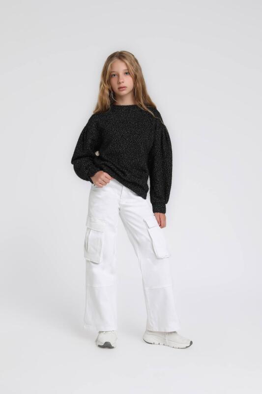 Kız Çocuk Sweatshirt 5-9 Yaş 35840 - 2