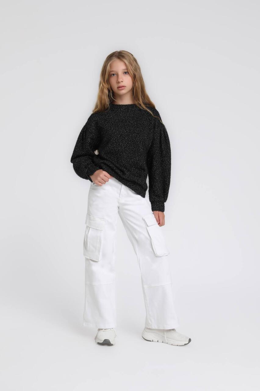 Kız Çocuk Sweatshirt 5-9 Yaş 35840 - 2