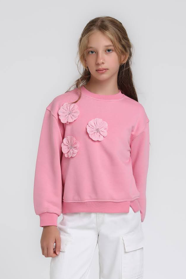 Kız Çocuk Sweatshirt 10-14 Yaş 35885 - 1