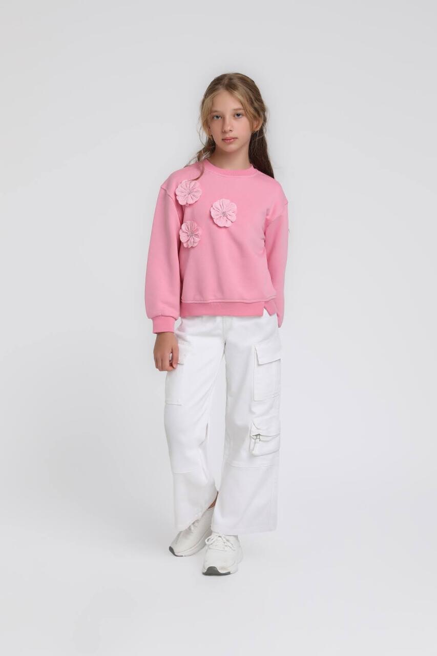 Kız Çocuk Sweatshirt 10-14 Yaş 35885 - 2