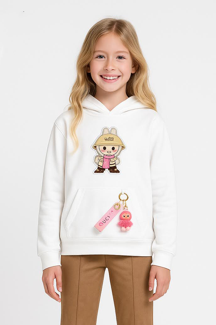 Kız Çocuk Labubu Sweatshirt 5-9 Yaş 36092 - 1
