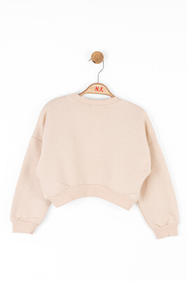 Kız Çocuk Sweatshirt 4-8 Yaş 37515 Krem - 2